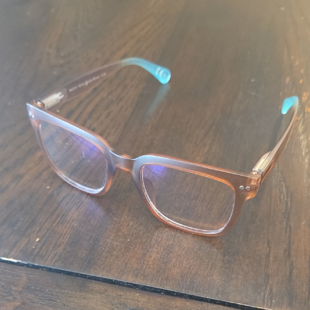 Nicole Miller Matte Crystal Brown Glasses +2.5